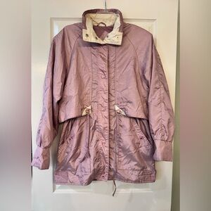 Vintage 80’s Lilac Zip Up Windbreaker Jacket